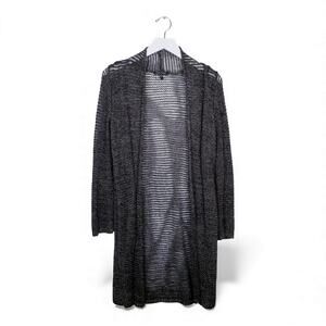 EILEEN FISHER Sweater Longline Duster Cardigan Loose Knit Metallic - Small